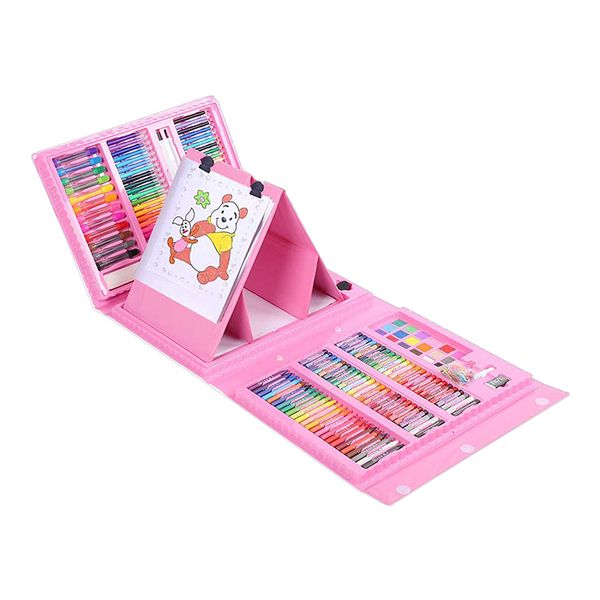 BTR - 208 Piece Art Set / Arts and Crafts Kit, Gifts for Kids - Pink