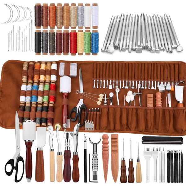 92 Piece Set Leather Tool Set Leather DIY Tool Set Craft Tools