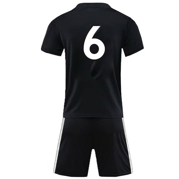 Bufftee Individual Junior Soccer Kit-Number 6 Def Midfielder Jersey&amp; Shorts