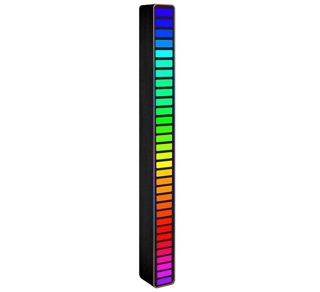 LED Rhythm Light Bar Sound Activated Black