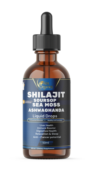 Kea Organics - Shilajit,Soursop,Sea Moss,Ashwaghandha - 50 ml bottle