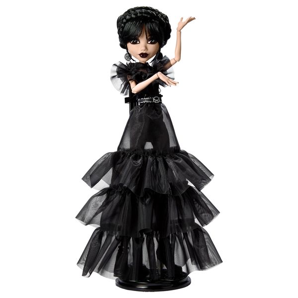 Monster High Wednesday Rave'N Wednesday Doll in Black Gown