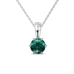 Crystalize 925 Silver May Birthstone Necklace with Swarovski Crystal