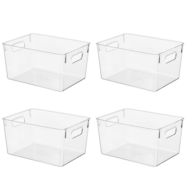 4 Pack Multifunctional Storage Containers - Extra Large