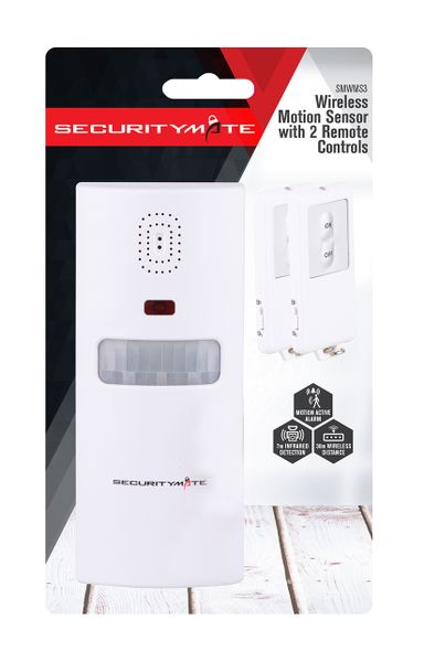 Securitymate Wireless Motion Sensor With 2 X Remote Control