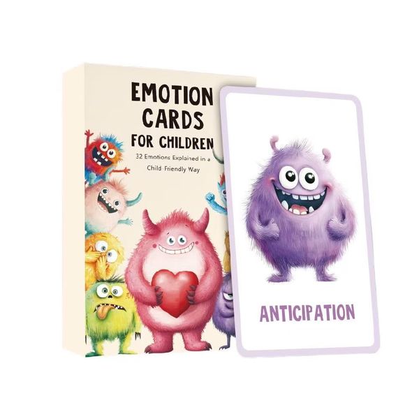 Emotional Monster Flash-card Set for Emotional Regulation