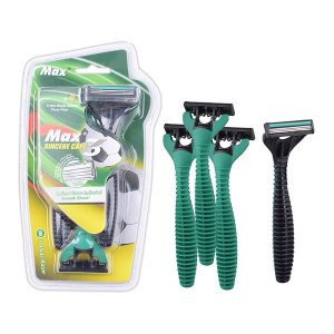 Set of 4 Manual Hair Shavers for Women &amp; Men Black