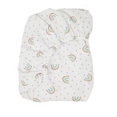 little acorn - Rainbows Cot Fitted Sheet (60x120cm)