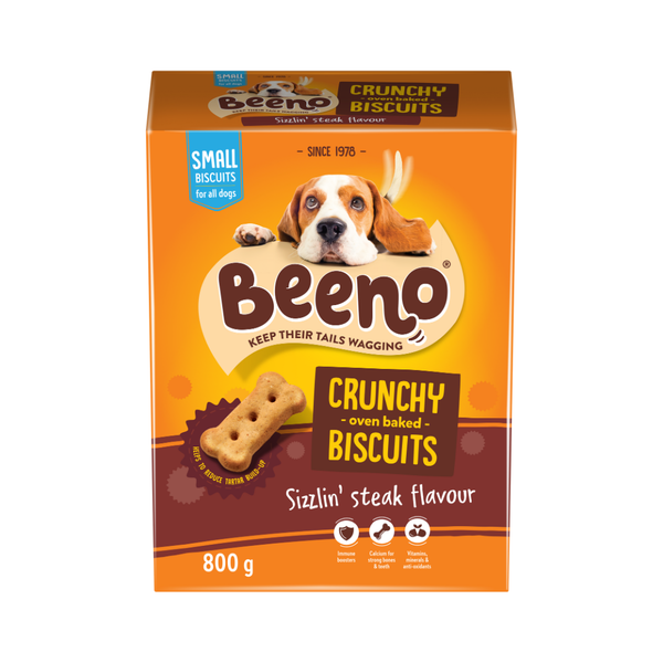 Beeno Small Steak Biscuits 800g - Dog Biscuit Treats