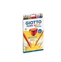 Giotto - Elios Giant Triangular Colour Pencil Set Of 12 x 2
