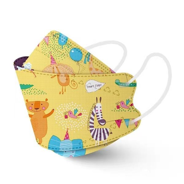 Animal Birthday Party KF94 Kiddies Masks - 10 Pack