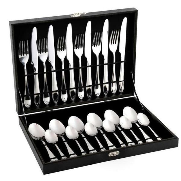 24 Piece Cutlery Set - Silver