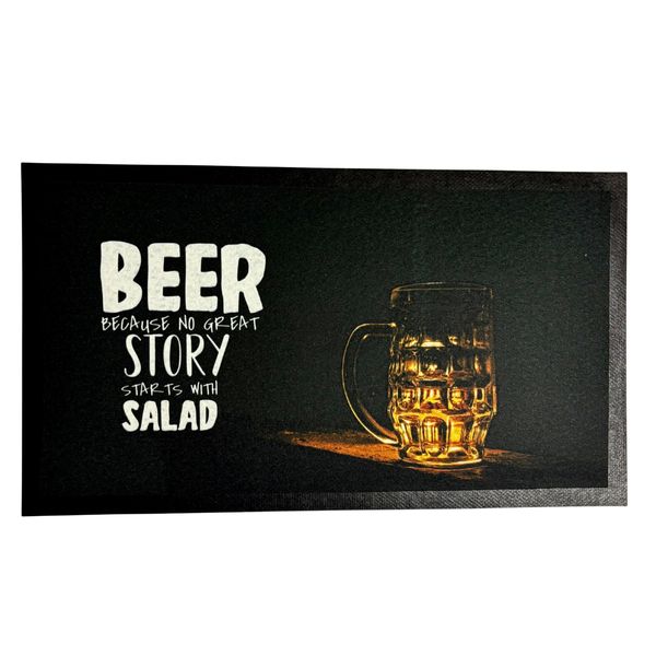 Beer - No Story Starts With A Salad Bar Mat