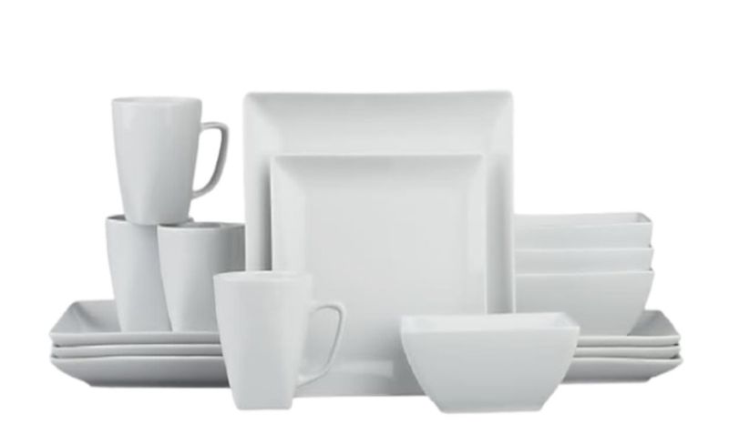 16-Piece Ceramic Porcelain Dinnerware Set