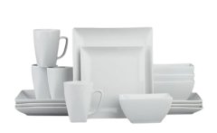 16 Piece Four Corner Shaped Dinner Set