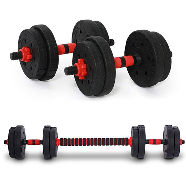 Indoor Fitness Barbell &amp; Dumbbells Weight Set - 10kg