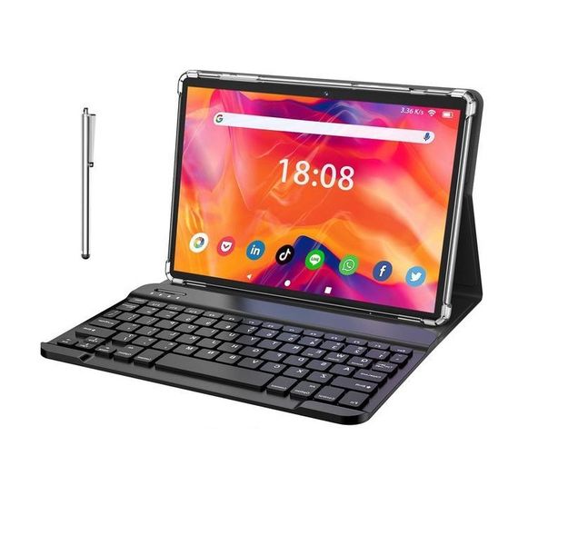 Android Tablet with Keyboard, Mouse - 4GB+4GB RAM, 64GB Storage, 10.1 inch