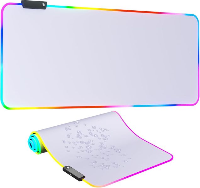 RGB Mousepad Led Pad, Large Pad,Led and Big Mouse mat(White)