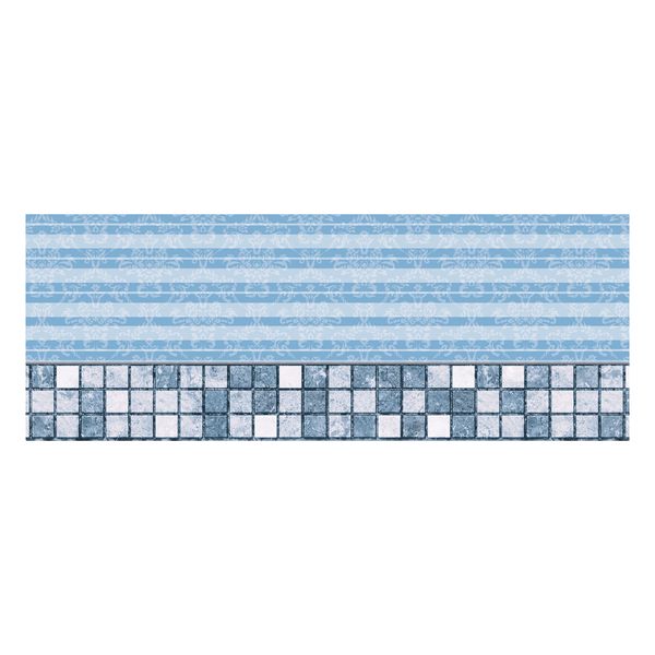Blue Pattern Decoupage Drum Cover