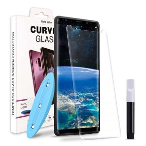 UV Liquid Full Glue Curved Tempered Glass Compatible With Samsung Note 9