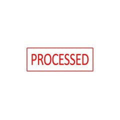 X Stamper Self Inking Red Stamp - Processed