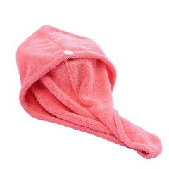 Microfiber Hair Towel Turban Pink