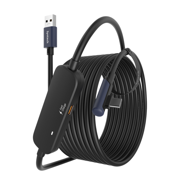 Syntech - VR Headset Fast Charging Link Cable - Oculus 2 and 3 (Black)