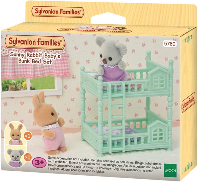 Sylvanian Families Sunny Rabbit Baby'd Bunk Bed