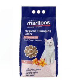 Marlton's - Pet Cat Litter Clumping - Flower 4kg