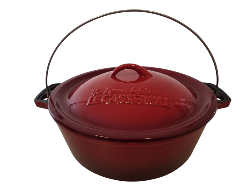 Famous Lekke Potjie Pot No. 3, three Legged Enamel Coated 7.8L