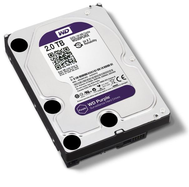 WD Purple 2TB 3.5" SATA 64MB