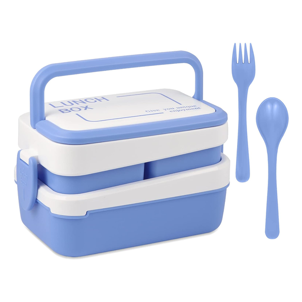 YS Blue Rectangular Lunch Box