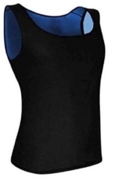 Slimming Polymer Sauna Vest Workout Tank Top Fass -M Men