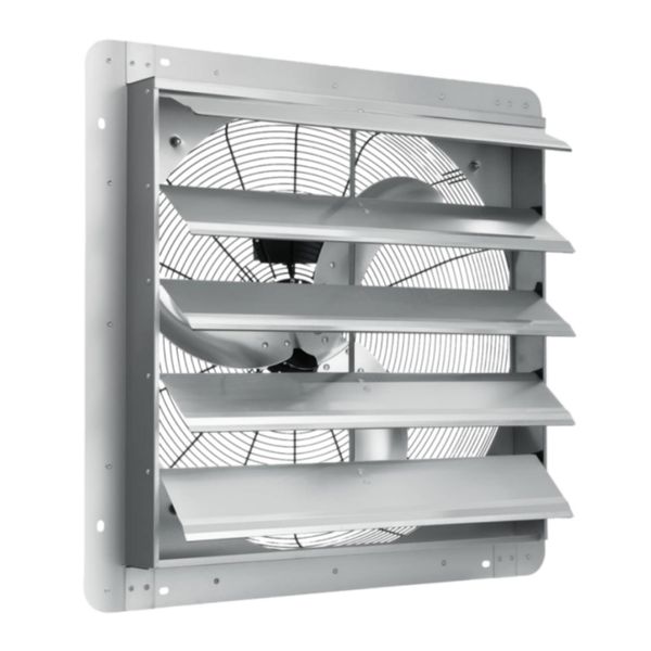 24 Inch Industrial Ventilation Fan,Shutter Exhaust Fan, Aluminum Fan Blades