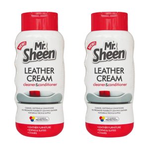 Mr Sheen Leather Care, Leather Cream Cleaner &amp; Conditioner x 2