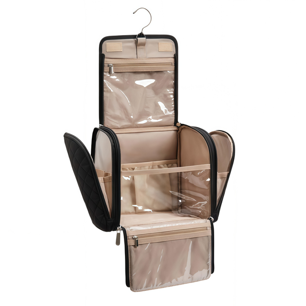 Kingdushi Hanging Travel Toiletry Bag Waterproof Makeup Organizer Bathroom