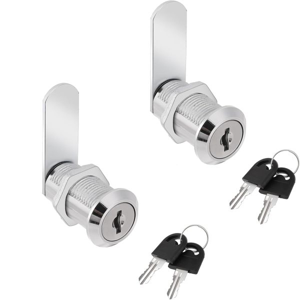 Lock Cam N/P 2 Piece,Cupboard Locks, Drawer Lock, Letterbox Lock,Lever Lock