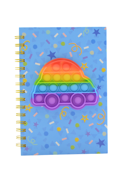 Fidget Pop It Notebook - Car