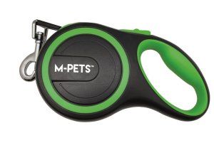 M-Pets Liberty Retractable Dog Leash - Medium (Green)