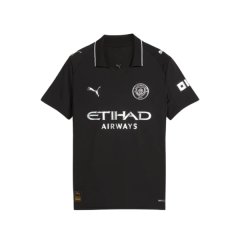 Puma Manchester City 25/26 Away Jersey Black Youth