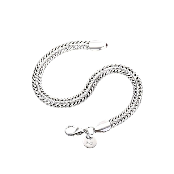Men 925 Sterling Silver 20cm Link Bracelet