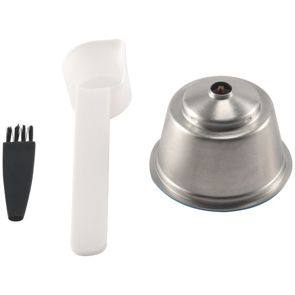 Reusable Capsula,Stainless Steel Coffee Filter (with Spoon&amp;Brush)
