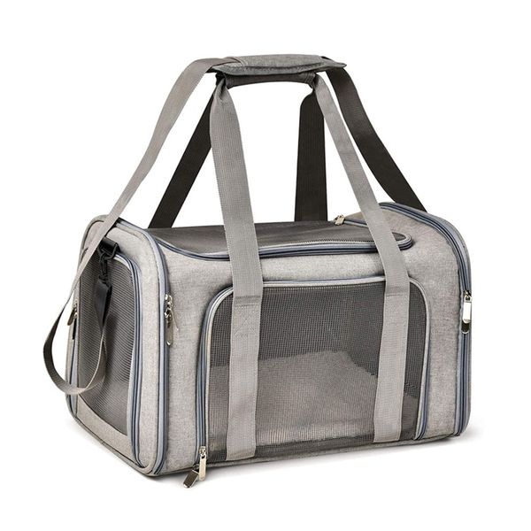 Collapsible Portable Dog Cat Carrier Soft Sided for Traveling Up to 8kg