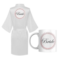 Wedding Bride Printed Summer Gown with Mug - Pearl Bride