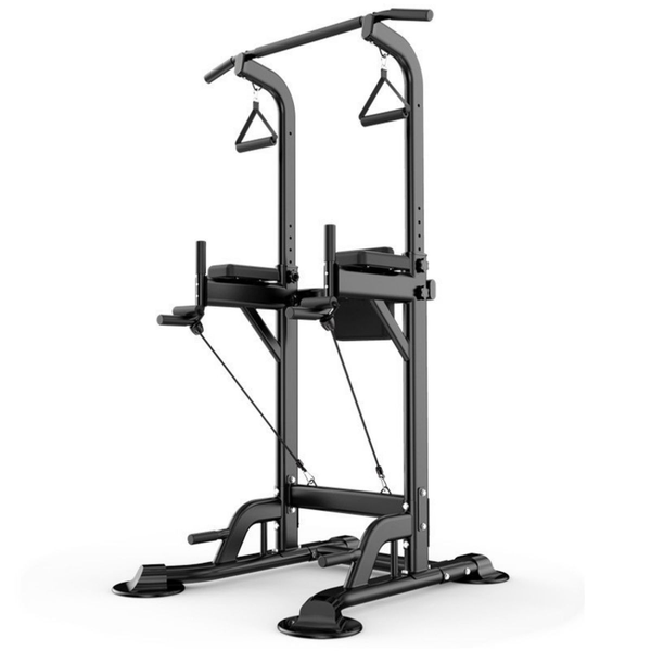 Power Tower Pull-Up Station - Multi-Function Power Rack with Backrest
