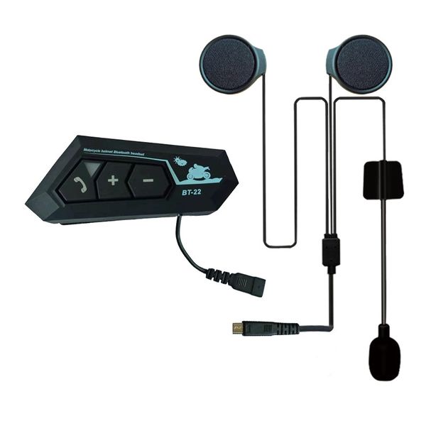 BT22 Motorcycle Helmet Bluetooth 5.0 Headset