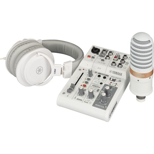 Yamaha AG03MK2 Live Streaming Pack with USB Mixer, Microphone &amp; Headphones