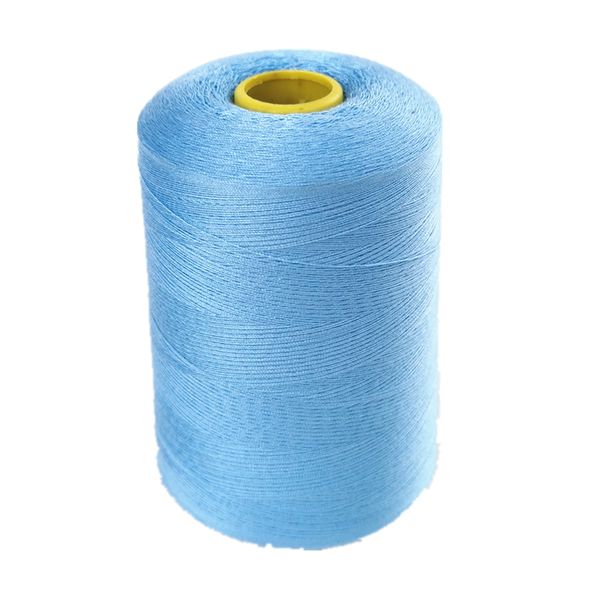 Cotton Thread Sewing Thread Reel String For Sewing Machine 3000m - Sky Blue
