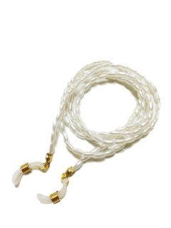 Bead Cool - Sunglasses Strap - Oval Pearl - 83cm - White