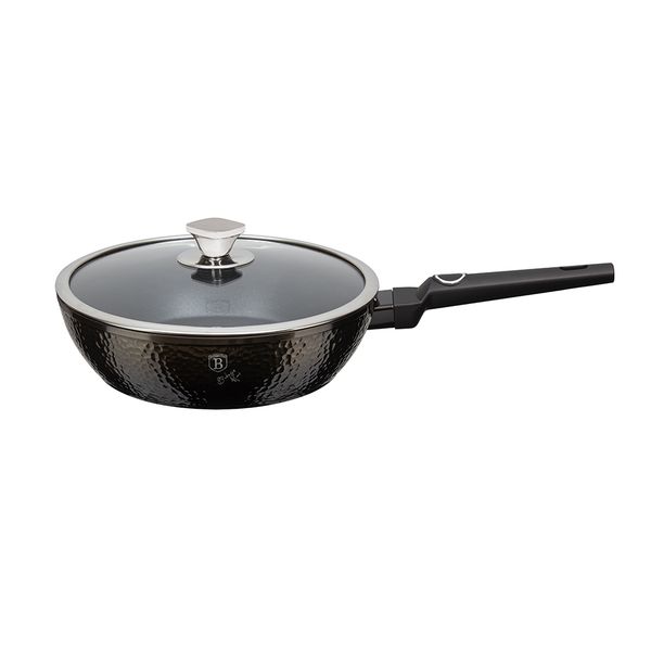 Berlinger Haus 24 cm Titan Coating Deep Fry Pan with Lid - Primal Gloss